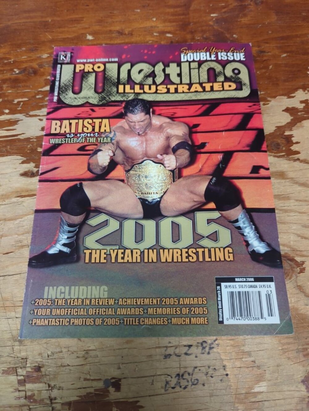 Pro Wrestling Illustrated - March 2006 - 2005 The Year In Wrestling / Batista